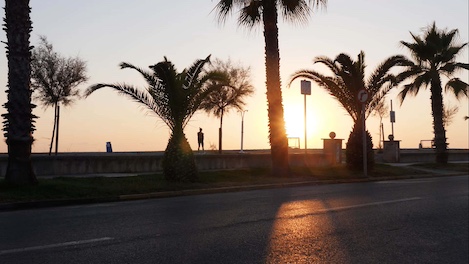 Amanecer en la playa de Moncófar