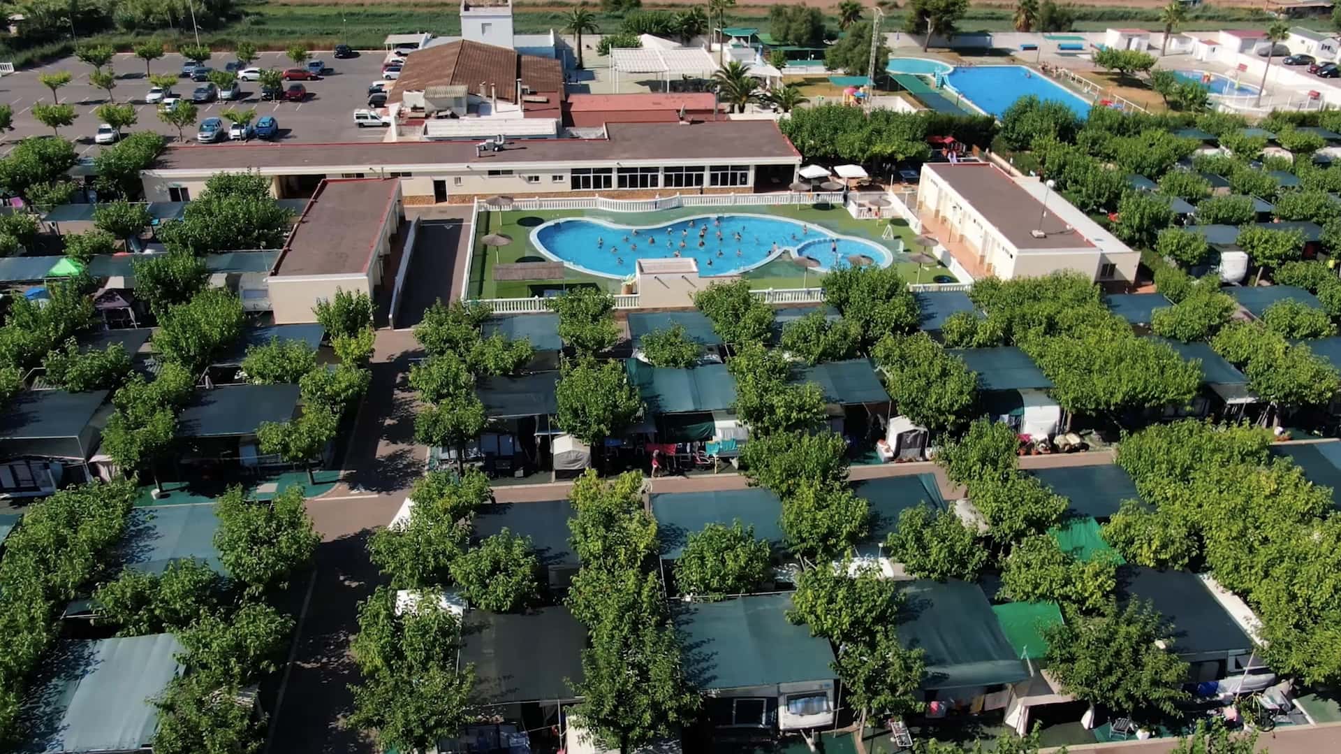 Foto aérea del cámping